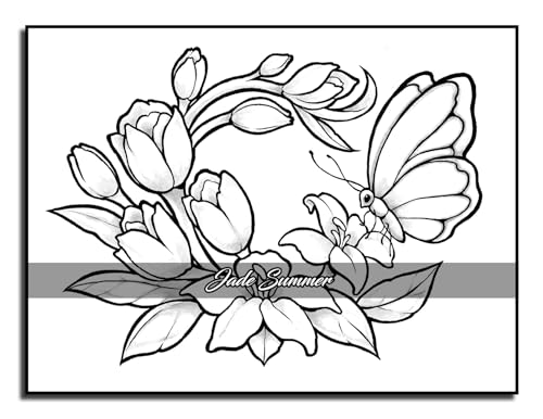 Easy Coloring Book: Large Print Designs for Adults and Seniors with 50 Simple Images of Animals, Flowers, Food, Objects, and More! (Easy Coloring Books) - Image 34