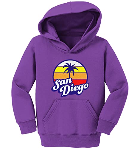 Haase Unlimited San Diego Palm Tree - California Toddler/Youth Fleece Hoodie2