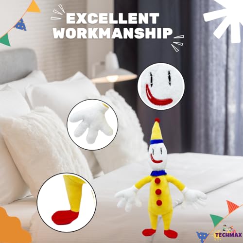 Image of Yellow Joker Plush Toy Stuffed Plushie Doll Toys Collectible Gifts for Kids Fans Adults Birthday