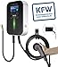 Produktbild Ev Ladegerät 22 kW- KfW förderfähig wallbox,32A Dreiphasig Schnellladung Typ 2 Ladekabel (6m) IEC 62196-2 für Hybrid- und Elektrofahrzeugen RFID Karten, (22KW Type 2 Stecker mit RFID)