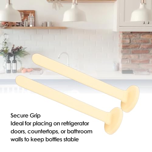 Sanpyl Suporte de Garrafa de Molho Invertido Montado na Parede para Geladeira, 2 Pacotes Organizador de Silicone de Molho de Cabeça para Baixo para Despensa