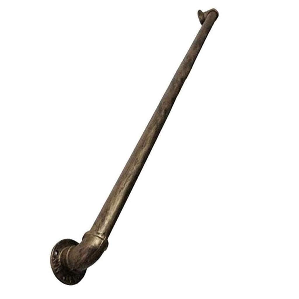 LWJSOCP Brass Handrail for Stairs Wrought Iron Stair Railing Kit Indoor Outdoor Staircase Handrail with Wall Brackets Armrest Guardrail Hand Rail for Disabled Elderly
