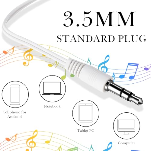Image of Konohan 160 Packs Bulk Earbuds with Wire Earphones Classroom Wired Headphones for Students Headphones Individually Bagged, 8 Colors Ear Buds Bulk for Classroom School Library(Solid Color)