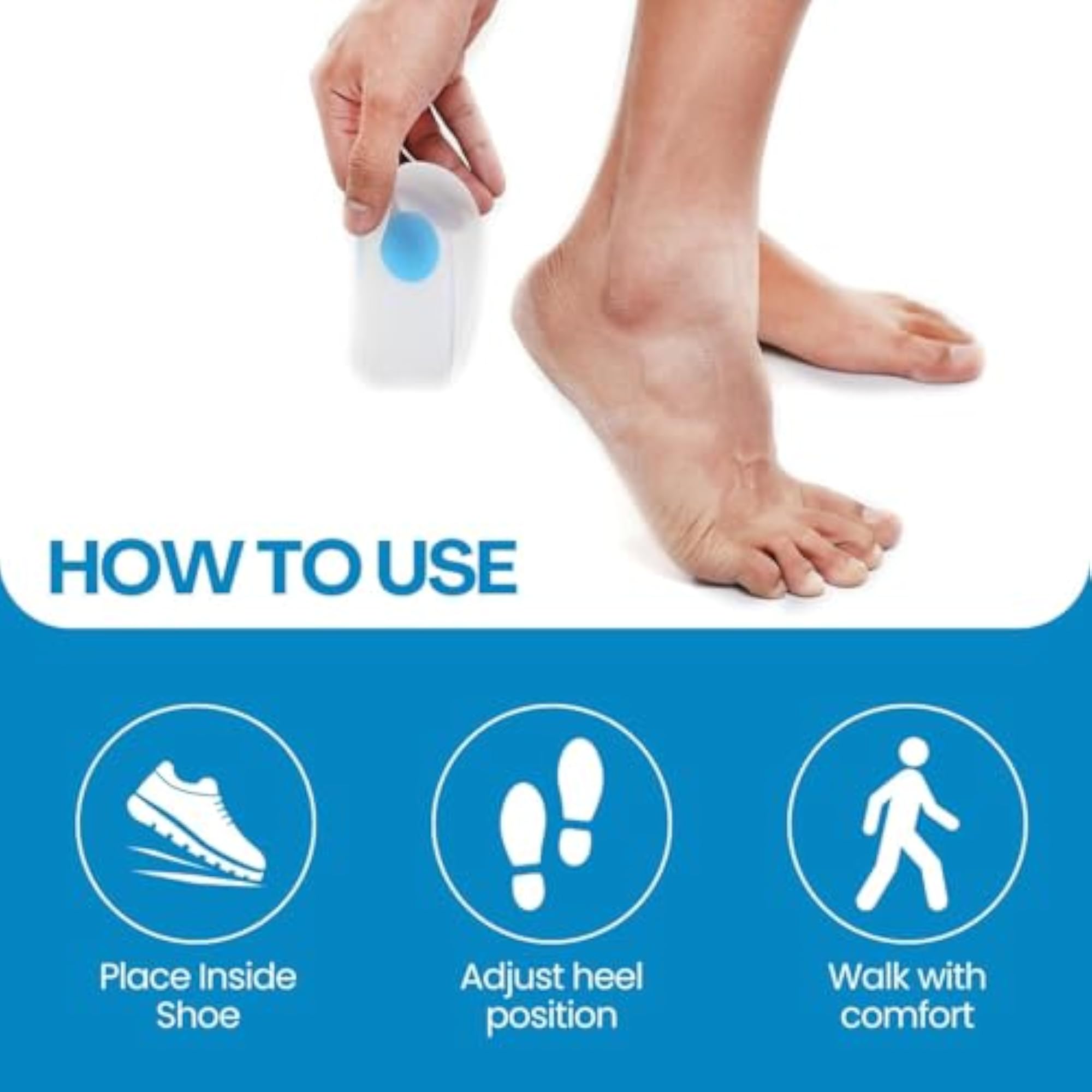 561 Silicon Heel Cushion - Large (White)