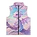 TOADDMOS Cute Baby Dragon Girls Outerwear Vest Size 4T Stylish Girls Zippered Vest Comfortable Fall Winter Warm Sleeveless Outerwear Fashion Wind Proof Sleeveless Outwear Vests