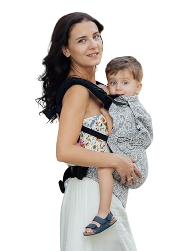  NEKO SWITCH Toddler - Marsupio Portabebè Regolabile Ergonomico Preschooler Zaino Porta Bimbo e Bebè (Efes Paisley Hazel Light)