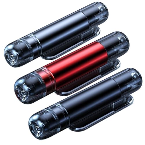 Hemoravoma 2-in-1 Professional Emergency Escape Tool, 3 Pack Car Safety Hammer with Spring-Loaded Window Breaker and Seat Belt Cutter with Test Glass for All Vehicles Emergency Car Tool (3 Pack)