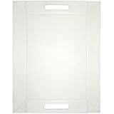 freeform DUO - Wendetablett, groß, Weiss/Taupe, Kunstleder, Maße: 55 x 41 cm