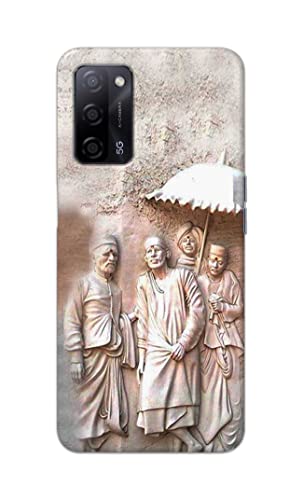 Image of Printed Hard Back Cover Case for Oppo A55 5G | Oppo A53s 5G | Oppo A54s Back Cover (Sai Baba) -1803