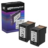 Speedy Inks Remanufactured Ink Cartridge Replacement for HP 21 C9351AN (Black, 2-Pack) Compatible with HP: Deskjet D1468 D1520 OfficeJet J3635 J3625, Deskjet D1420 D1560 F4135 PSC 1410, D2430 and more