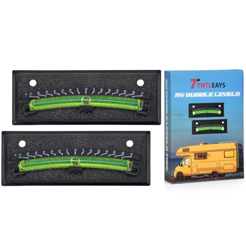 Rv Level 2-Pack,Precision Leveling Bubble Level for Accurate Setup,Adhesive-Friendly,Perfect for Campers & Trailers,Includes Installation Screws & Elegant Color Box Packaging (2 PCS)