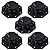 xiaoguozi Height Adjustable Stilt Bearing,Plate Bearings Suitable for Aluminium, WPC, Wood Decking,5pcs Adjustable Feet for Substructure