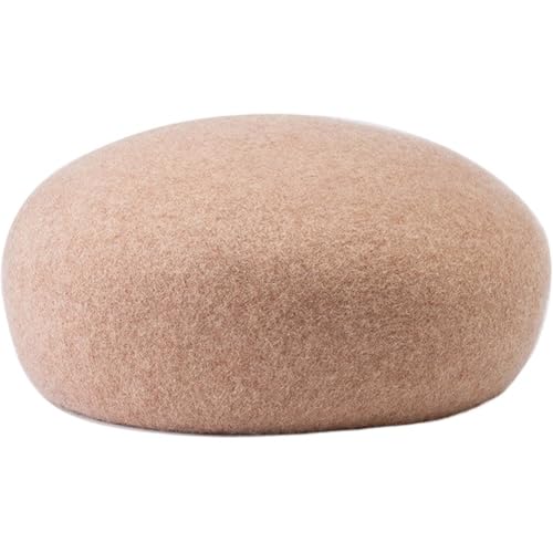 Ppmter Sombrero Pastillero De Fieltro De Lana para Mujer, Elegante Boina De Sombrerería, Sombrero Fedora De Fieltro De Lana para Damas, Sombrero De Novia para Iglesia