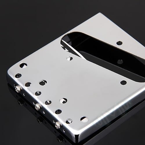 ギターブリッジパーツ サドル灰皿サドルブリッジネジ付きエレキギター (Color : Silver)