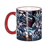 機動戦士ガンダム 保温 大容量 おしゃれ マグカップ かわいい コーヒーカップ ティーカップ 330ml 陶器製 食器、カップ ギフト プレゼント オフィスや家庭に最適 Red