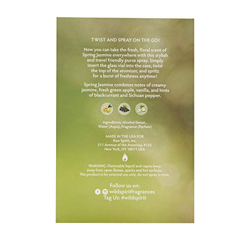 Wild Spirit Spring Jasmine Eau De Parfum Atomizer | Floral, Fresh Cruelty-Free Perfume For Women, 9.7Ml #TOP2