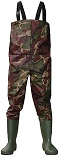 Dirt Boot Camo Nylon Chest Waders 100% Waterproof Carp Coarse Fly Fishing Wader (6 UK, Camo)