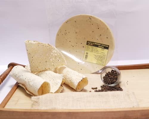 Image of JAIN'S PURE MOONG SPECIAL PAPAD 200 GM- | Ready to Cook Papad (Pack of 2)