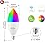 helloify B11 LED Smart, WiFiLight Candelabra Bulb Compatible with Alexa Google Home, RGBCW Color Changing, Cool Warm White Dimmable, No Hub Required, 40WEquivalent, RGB2700K-6500K, 2 Count (Pack of 1)