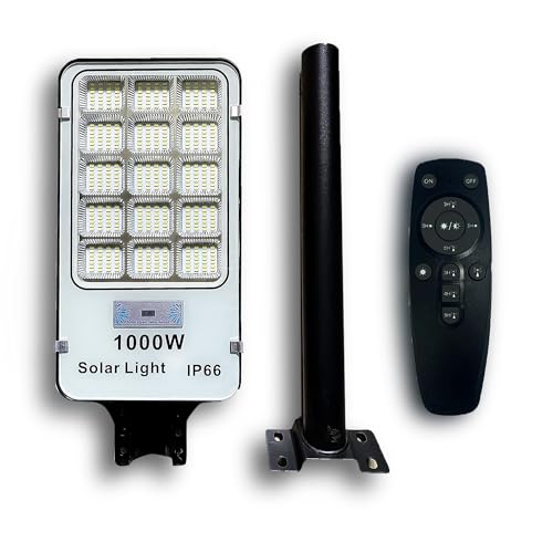 Faro LED 1000W Con Pannello Solare E Telecomando - Per Esterni, Illuminazione Potente E Efficiente - Foto 2