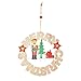 Produktbild Swiftgood Weihnachtsdekorationen farbige Walnusssoldaten Holzanhänger für Home Party Weihnachtsbriefe Garland Tree Anhänger