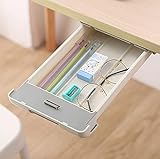 🗃【Tamaño más grande】: el tamaño de cada cajón es de 15 cm * 29 cm * 3,5 cm, puede contener varios artículos como teléfonos, libros, bolígrafos, lápices, pegamento, borradores, adaptadores, auriculares, cubiertos y otros artículos pequeños que usa regularmente.