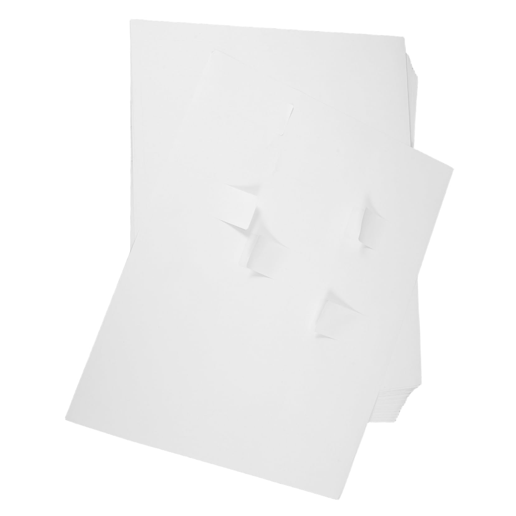 Gadpiparty 100pezzi Etichette Adesive Bianche Stampabili per Spedizione e Indirizzi Forniture Ufficio per Stampanti su Carta Adesiva Duratura Multisuperficie