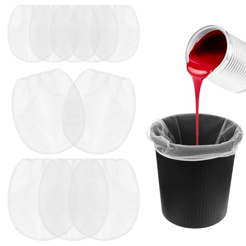 Classicseali 10 Stück Paint Strainer Bag,Farbsiebbeutel,2 Größen Farbsieb,Weiß Filter Bag für Verschiedene Fleckenflüssigkeitsfiltration(1 Gallone und 5 Gallon)