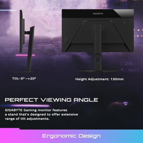 Image of GIGABYTE M27UA Gaming Monitor 27 inch SS IPS Display, 160Hz, 3840 x 2160 (UHD), 1ms MPRT, 5ms GtG Response Time, 95% DCI-P3 / 128% sRGB, VESA Display HDR400, Flicker-Free, Black