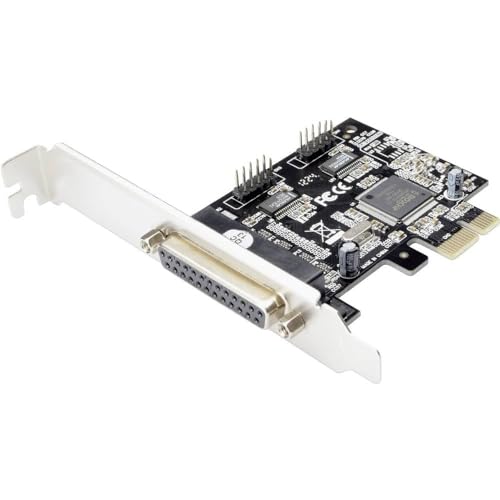DIGITUS IO-Karte - PCIe - Serielle und Parallele Schnittstellen-Karte - 2x DSUB-9 & 1x DSUB-25 - Chipsatz MCS9901