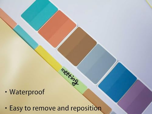 Image of ELII 500 PCS Tabs for Annotating Books, Clear Book Tabs Sticky Index Tabs | Sticky Notes,Labels for Pages Notebooks,Self Adhesive, ,Repositionable, Tape Flags,Smooth Writing,Safety Material