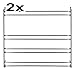 Produktbild SET 2x Bosch Neff Siemens Constructa Neff 478387 00478387 ORIGINAL Haltegitter Gitterhalterung Seitengitter Gitter Backblechgitter Backofen Herd auch passend für Blaupunkt Junker Koenic Profilo Viva