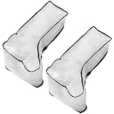 HOMSFOU 2 Bolsas para Botas Altas Cremallera, Bolsa Portátil Transparente Resistente al Agua Polvo para Almacenamiento y Viaje, Organizador Multifuncional Hogar, Asas Ergonómicas