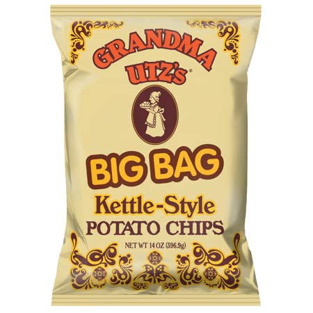 Utz Quality FoodsGrandma Utz's Kettle-Style Potato Chips,13 oz. Party Size Bag (3 Bags)