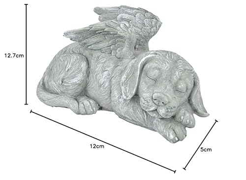 Design Toscano Tierstatue imit Engelsflügeln, Maße: 25,5 x 14 x 12,5 cm,