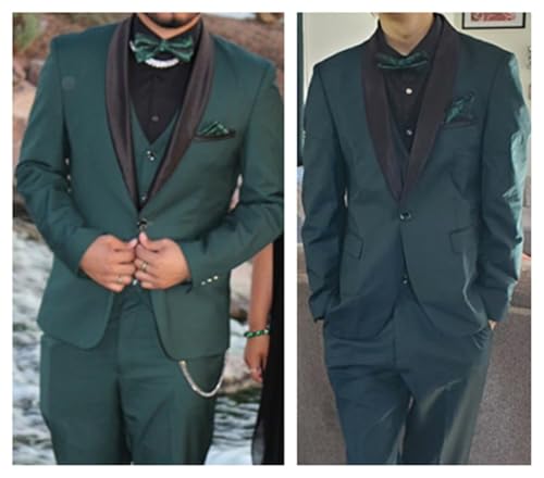 Formal Men Suit 3 Piece Slim Fit Men's Tuxedo Suits for Party Prom Blazer Jacket Suit Vest Pants Set3