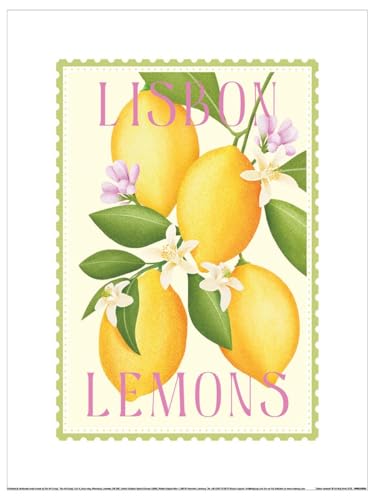 Tall Boy Prints Affiche Motif citrons de Lisbonne 30 x 40 cm