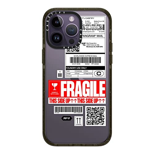 CASETiFY �C���p�N�g iPhone 14 Pro Max �P�[�X [MIL�K�i���� (4x MIL-STD-810G)/2.5m����̗����������N���A] - Pp-0008 - �O���b�V�[ �u���b�N