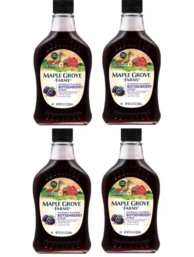 Maple Grove Farms Boysenberry Syrup 8.5 Ounce Pack Of 4 #TOP30