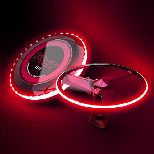TOSY Patented Boomerang - 3 Super Bright LEDs, Rechargeable, Auto Light Up, Launcher & Smart Frisbee Included, Perfect…