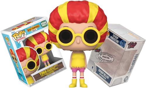 Funko Bob's Burgers - Band Tina (with Afro and Sungalsses) + Pop Protector: Pop! TV Animation Vinyl Figure (Gift Set Bundled with ToyBop Brand Box Protector Collector Case)