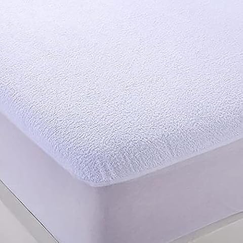 Protector de colchón Ajustable de Rizo Transpirable 80% Algodón Cover