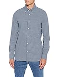Nicht zutreffend Tommy Hilfiger Herren Slim Micro Print Twill Shirt Hemd, Flint Blue/White, XX-Large