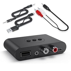 Bluetooth 5.3 Audio-Receiver NFC USB U Disk 3,5 mm AUX USB Stereo Musik Wireless Adapter für Auto-Lautsprecher-Verstärker