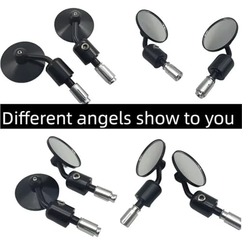 Espejo retrovisor universal de aluminio CNC para manillar de moto de 7 y 8 pulgadas 6