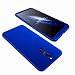 Produktbild AILZH Huawei Mate 10 Lite Hülle 360°Schutzhülle PC Shell Anti-Schock Shockproof Ganzkörper Schützend Anti-Kratz Stoßfänger 360 Grad Full-Cover Case Matte Schutzkasten(Blau)