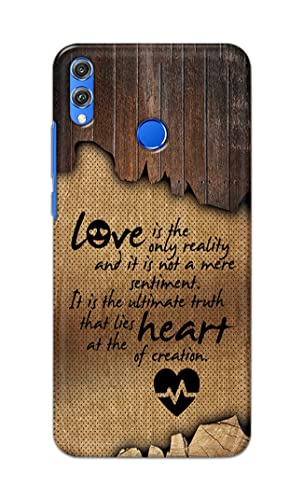 Image of PRINTFIDAA Love is The Only Reality and It is Not Mere Sentiment Printed Designer Hard Case for Honor 8X, JSN-L11, JSN-L21, JSN-L22, JSN-L23 Back Cover -(e) RPM1010