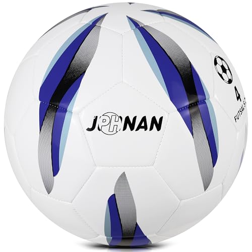 JPHNAN Futsal Ball Size 4 Low Bounce - Indoor Soccer Ball for Training & Competition, TPU Cover with...