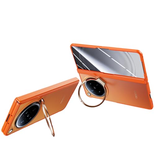 OPPO Find N6 �Ή� �P�[�X �������}�b�g �k����̌^�J�o�[ �񎲃J�����L�b�N�X�^���h�t�� �ϏՌ��ی�J�o�[ (�I�����W)