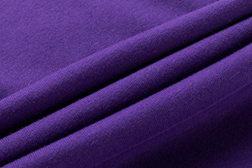 Space Venture Kids Soft Brushed Fleece Sweatpants Casual Joggers Athletic Pants For Boys Or Girls (Purple,L) #TOP5